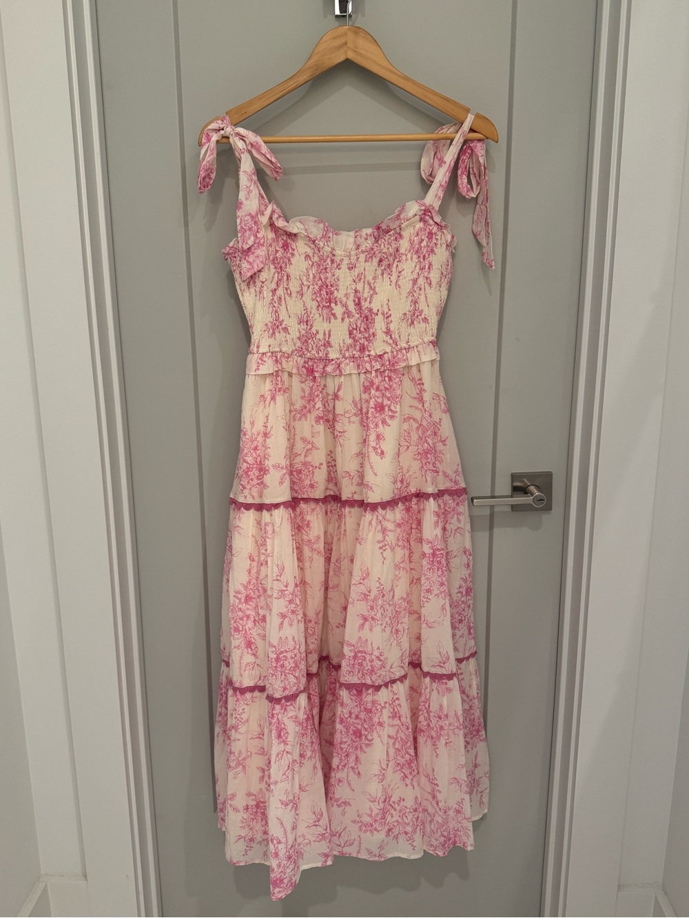 Pinkblush Floral Midi Dress